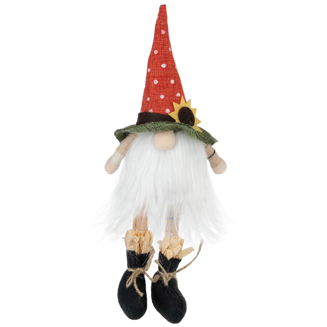 Northlight Sitting Sunflower Autumn Harvest Gnome Figurine - 11"